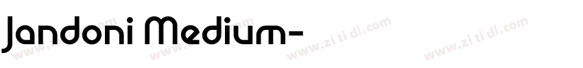 Jandoni Medium字体转换